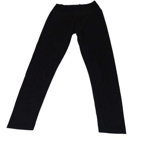 Pants - Black Skinny Fitted Ankle Leggings Women Size L XL Casual Lounge Polyester